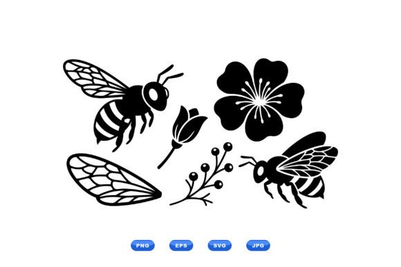Bee and Floral SVG Clipart Review
