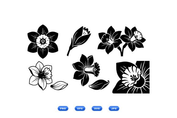 Daffodil Floral SVG Collection