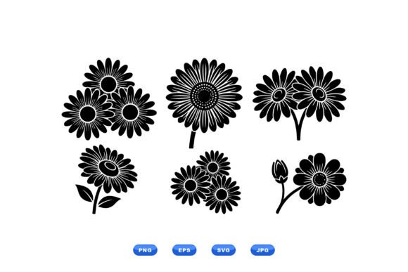 Daisy Floral SVG Clipart Set Review