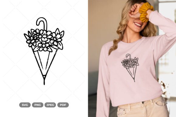 Floral Umbrella SVG Clipart Review