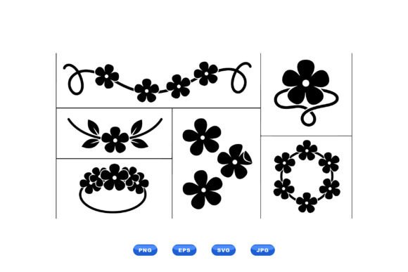 Minimal Floral SVG Clipart Set