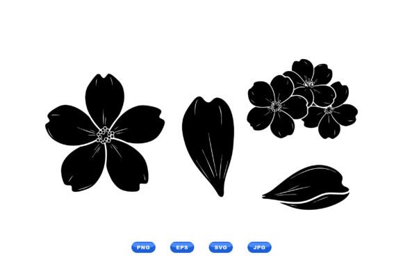 Minimal Floral SVG Elements