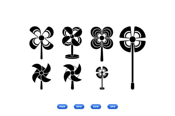 Pinwheel Floral SVG Icons Review