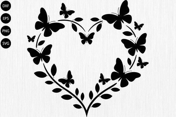 Utterfly with Floral SVG, Butterfly SVG